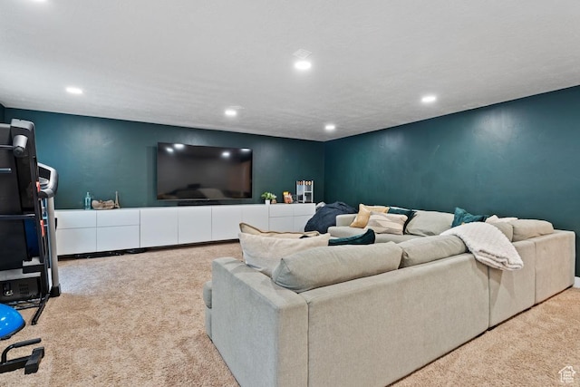 151 N 410th St S, Vineyard, UT 84059 - carpeted living area with recessed lighting