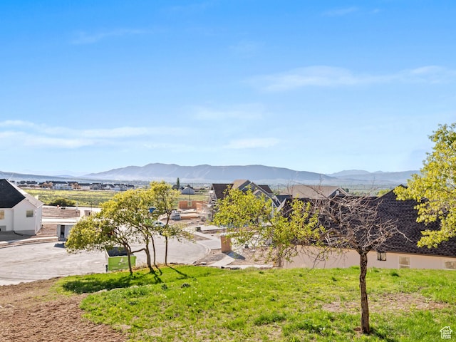 view of mountain background
