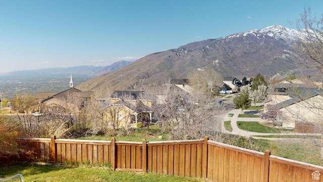 view of mountain backdrop