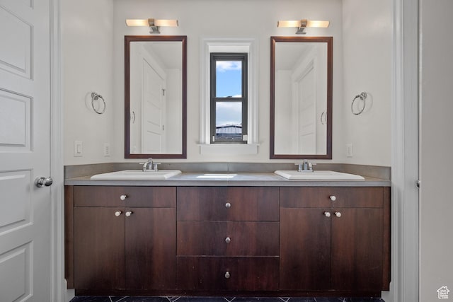 full bath with double vanity