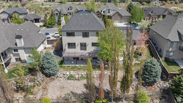 aerial perspective of suburban area