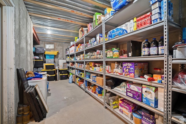 view of storage