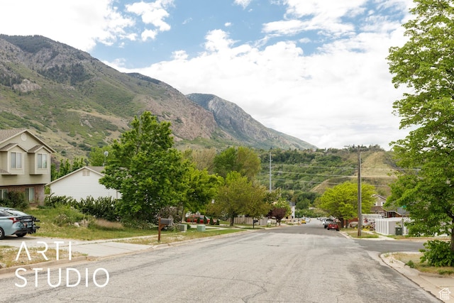 view of mountain background