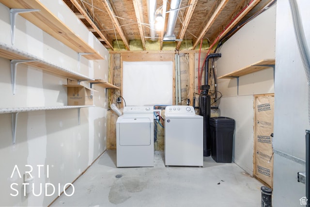laundry area with separate washer and dryer