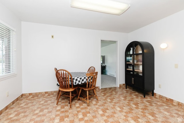 dining area with baseboards