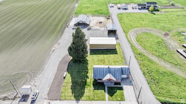 aerial view of sparsely populated area