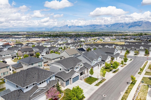 4468 W Meadow Bend Dr S, Herriman, UT 84096 - aerial view of residential area with mountains