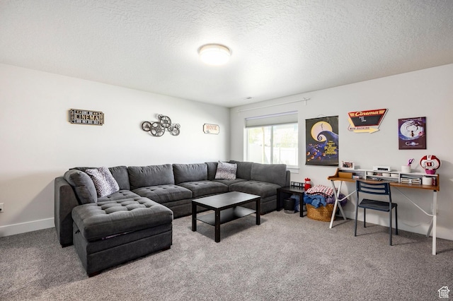 4468 W Meadow Bend Dr S, Herriman, UT 84096 - living room with carpet floors and a textured ceiling