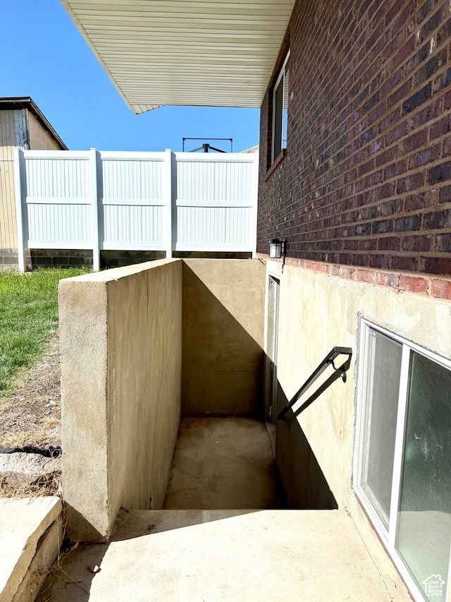 view of stairs