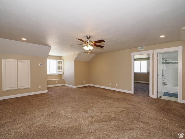 7503 S Bridge Maple Ln, West Jordan, UT 84081 - bonus room featuring healthy amount of natural light, ceiling fan, baseboards, and recessed lighting