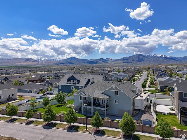 7503 S Bridge Maple Ln, West Jordan, UT 84081 - aerial view of residential area with mountains