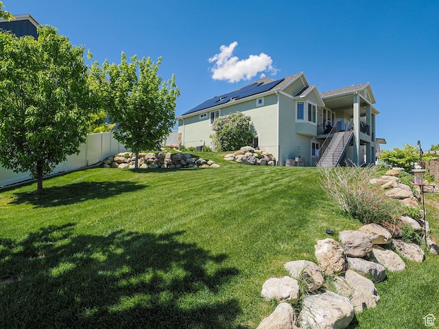 7503 S Bridge Maple Ln, West Jordan, UT 84081 - view of yard featuring stairs
