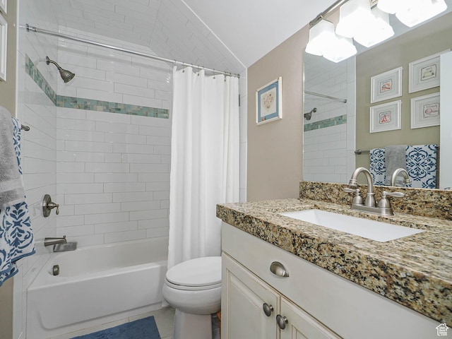7503 S Bridge Maple Ln, West Jordan, UT 84081 - full bath featuring shower / bathtub combination with curtain, toilet, and vanity