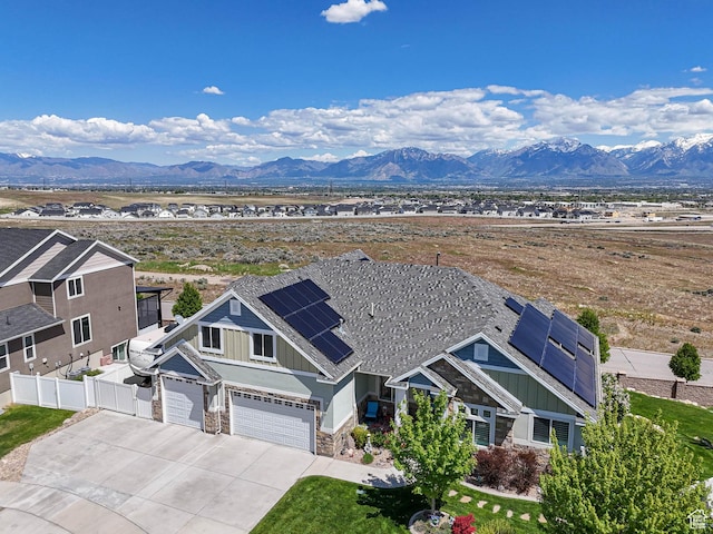 7503 S Bridge Maple Ln, West Jordan, UT 84081 - view from above of property featuring a mountain backdrop