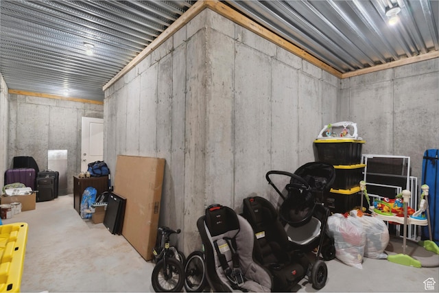 view of storage
