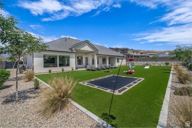 762 E Arina Way, Washington, UT 84780 - rear view of property featuring stucco siding and a tiled roof