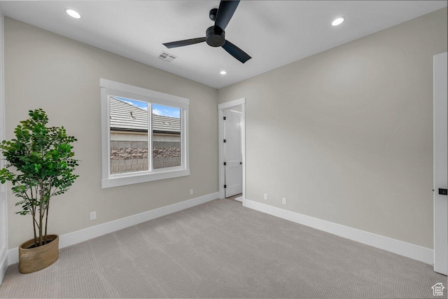 762 E Arina Way, Washington, UT 84780 - empty room with ceiling fan, carpet flooring, recessed lighting, and baseboards