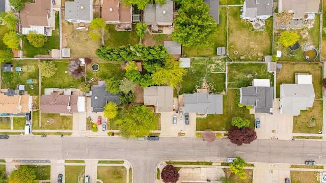 aerial view of residential area