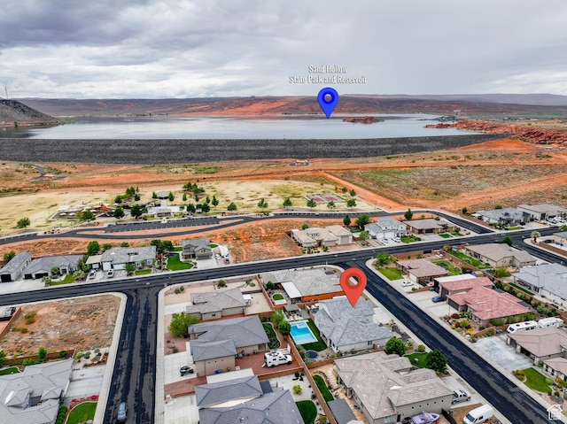 2883 S 3640 W, Hurricane, UT 84737 - aerial perspective of suburban area featuring a nearby body of water