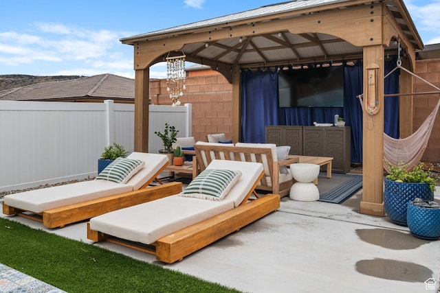 2883 S 3640 W, Hurricane, UT 84737 - view of patio / terrace with a gazebo and fence