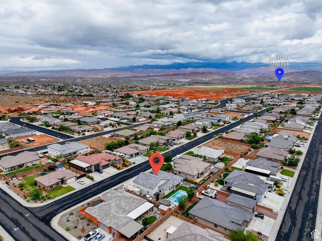 2883 S 3640 W, Hurricane, UT 84737 - aerial perspective of suburban area featuring mountains