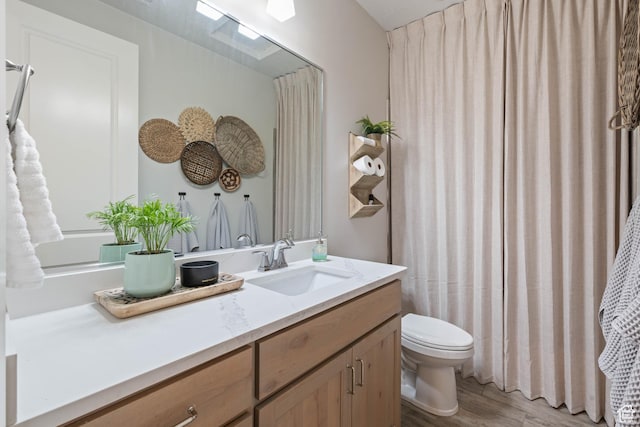 2883 S 3640 W, Hurricane, UT 84737 - bathroom with wood finished floors, toilet, and vanity