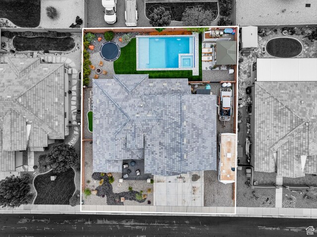 2883 S 3640 W, Hurricane, UT 84737 - aerial overview of property's location featuring property parcel outlined