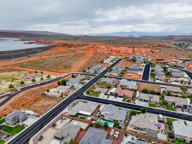 2883 S 3640 W, Hurricane, UT 84737 - aerial overview of property's location featuring nearby suburban area and a water and mountain view