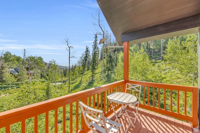 view of wooden terrace