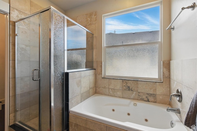 14349 S Round Rock Dr, Herriman, UT 84096 - bathroom with a shower stall and a whirlpool tub