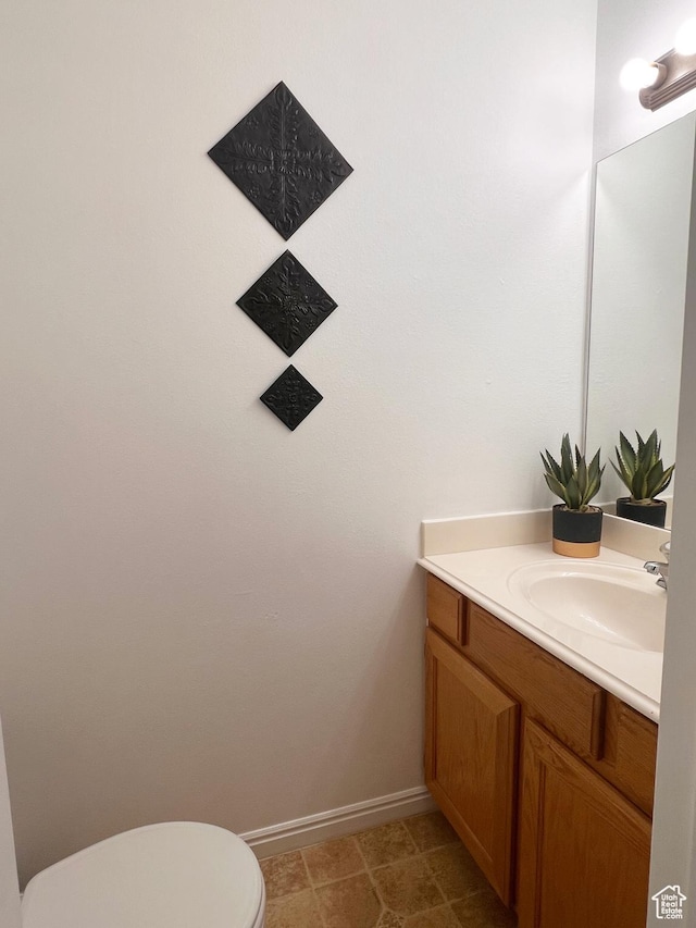 354 E 950 S, Payson, UT 84651 - half bathroom with toilet, vanity, and baseboards