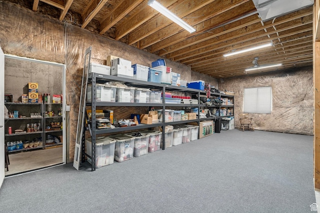 view of storage room