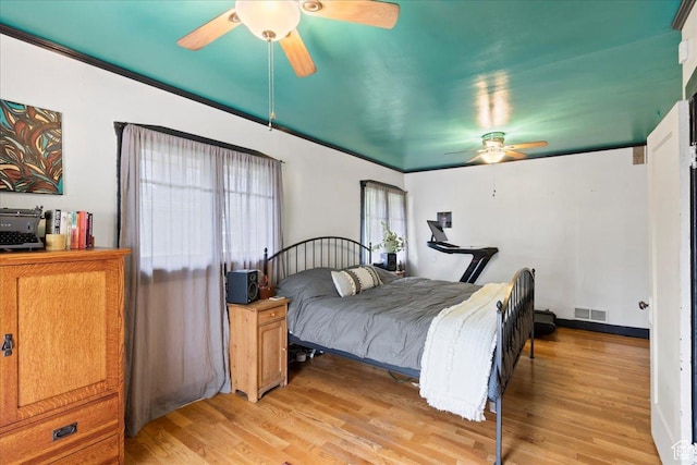 162 E Cleveland, Salt Lake City, UT 84115 - bedroom featuring light wood-style floors and ceiling fan