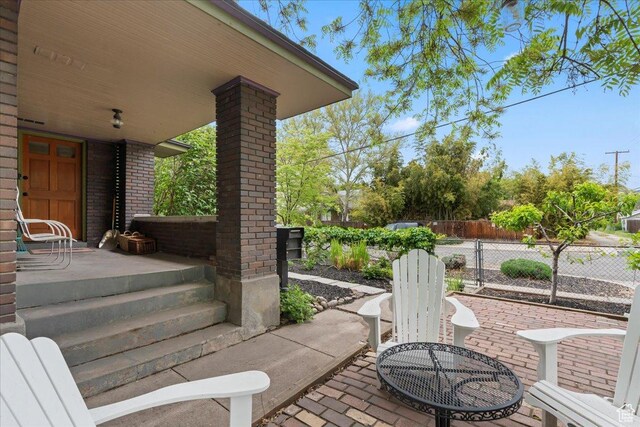 162 E Cleveland, Salt Lake City, UT 84115 - view of patio with fence