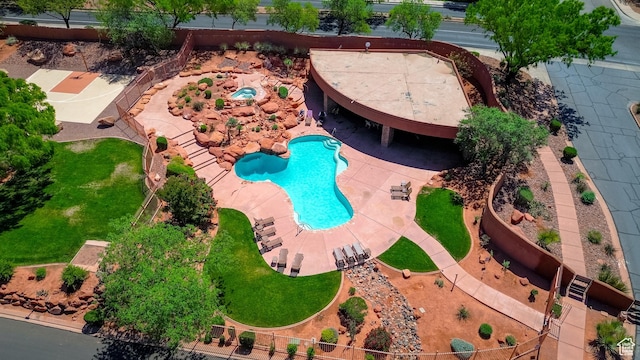 2255 N Tuweap Dr Unit 50, St George, UT 84770 - drone / aerial view of a pool