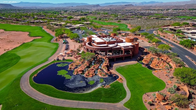 2255 N Tuweap Dr Unit 50, St George, UT 84770 - bird's eye view of a water and mountain view and a golf club