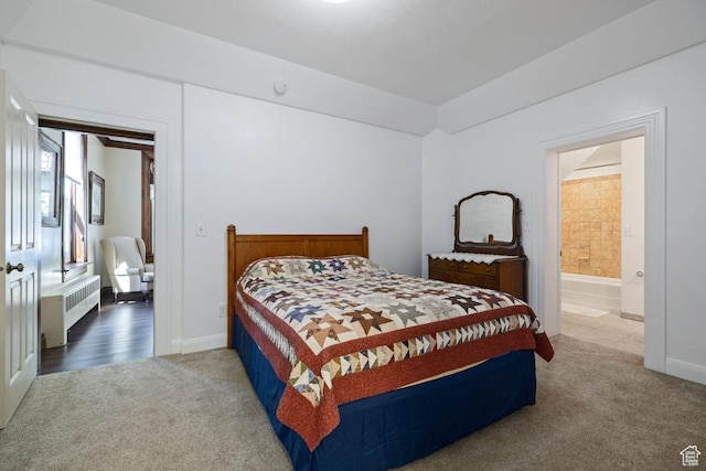 105 S 500 E, Salem, UT 84653 - bedroom with carpet, radiator heating unit, baseboards, and ensuite bath