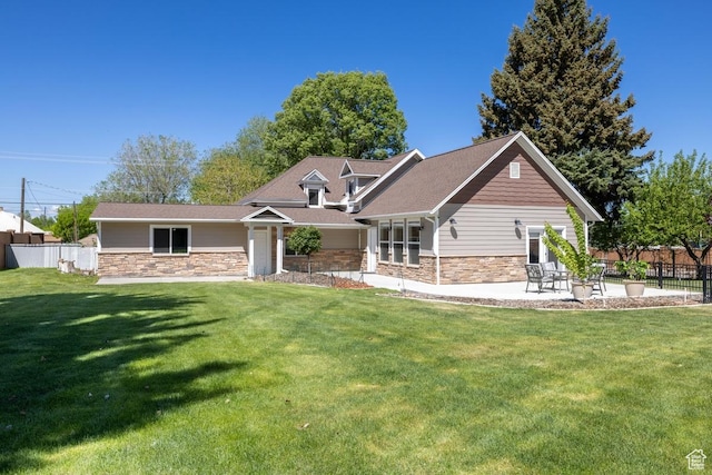 105 S 500 E, Salem, UT 84653 - back of house with stone siding