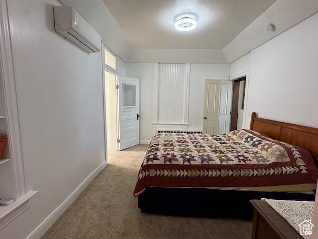105 S 500 E, Salem, UT 84653 - bedroom with a wall mounted air conditioner and light carpet