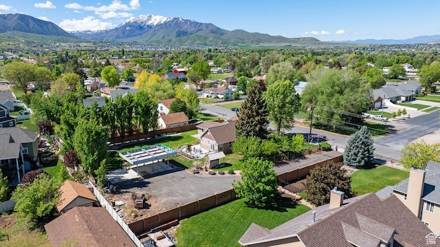 105 S 500 E, Salem, UT 84653 - aerial view of residential area with a mountainous background
