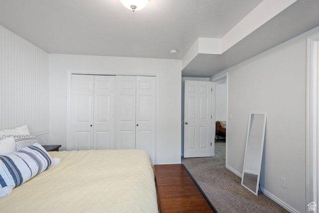 228 W 470 S, American Fork, UT 84003 - bedroom featuring a closet, baseboards, and carpet flooring