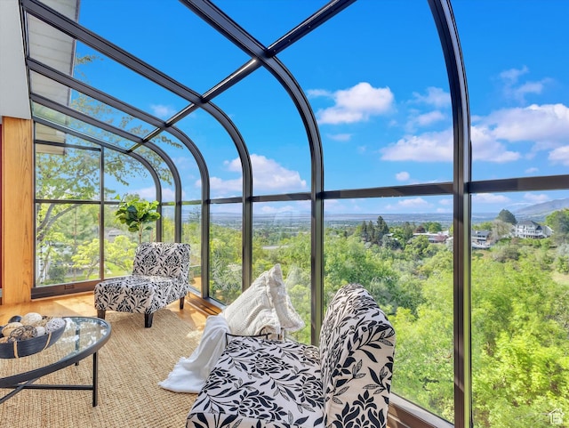 view of sunroom / solarium