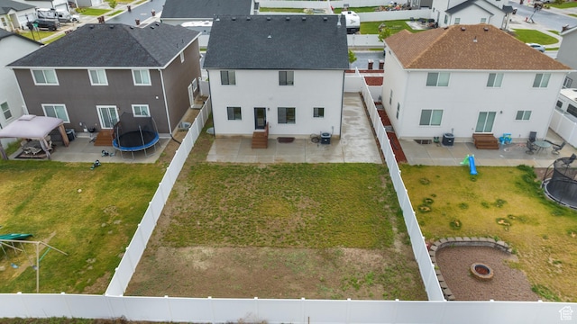 aerial perspective of suburban area