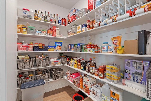 view of storage area