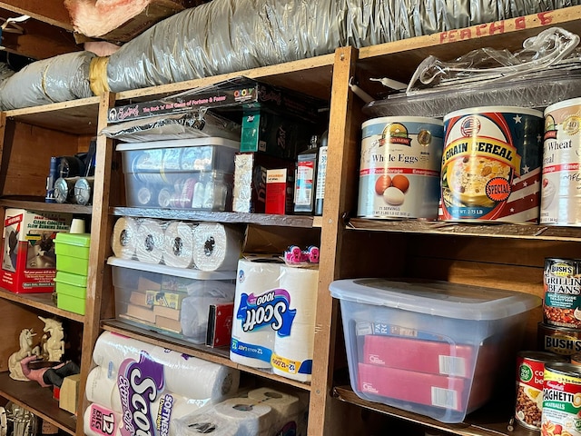 view of storage area