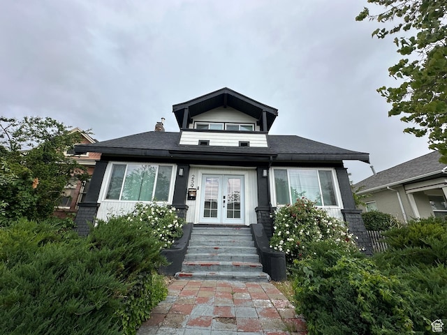 259 E 800 S, Salt Lake City, UT 84111 - entrance to property featuring french doors and a chimney