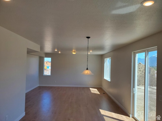 1186 N 1525 E Unit Arsf99, Payson, UT 84651 - unfurnished dining area with wood finished floors, baseboards, and a textured ceiling