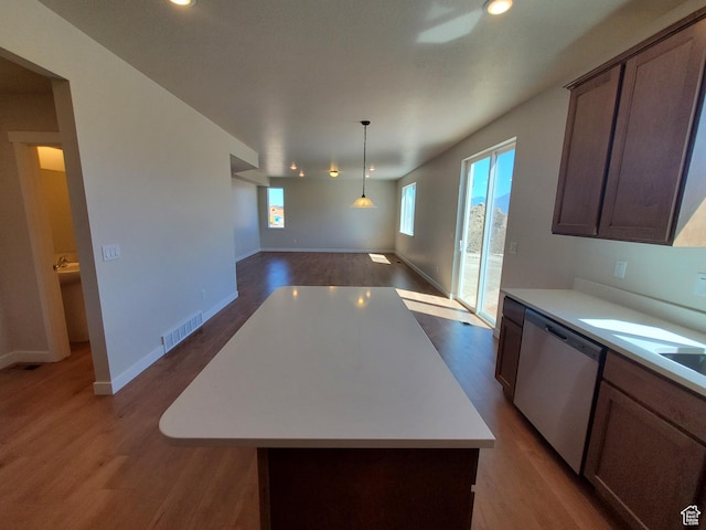 1186 N 1525 E Unit Arsf99, Payson, UT 84651 - kitchen featuring dishwasher, wood finished floors, light countertops, and recessed lighting