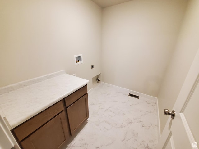 1186 N 1525 E Unit Arsf99, Payson, UT 84651 - clothes washing area with hookup for an electric dryer, washer hookup, light marble finish floors, cabinet space, and baseboards