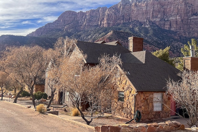 view of mountain backdrop